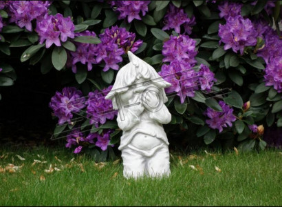 Junge Sitzende Dekorative Figur Statue Figuren Skulptur Statuen Garten